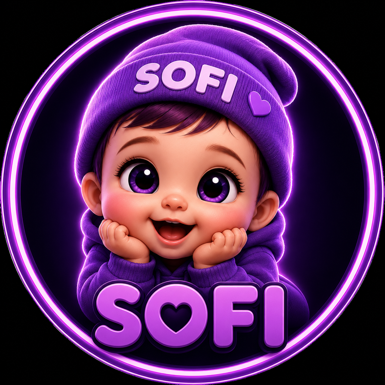 SOFI Space Run mascot logo